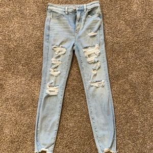 American Eagle 360 Next Level Stretch Highest Rise Jeggings, size 4 short